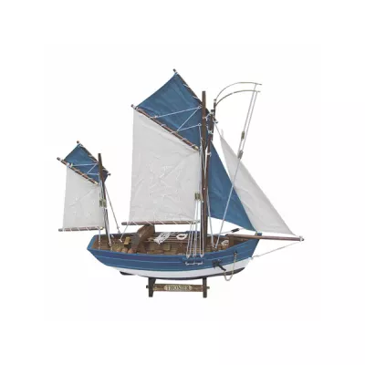 Maritim by Morris Thunfischfänger, Holz mit Stoffsegel, L: 45cm, H: 43cm