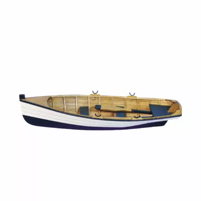 Maritim by Morris Ruderboot, Holz, L: 30cm, H: 5cm