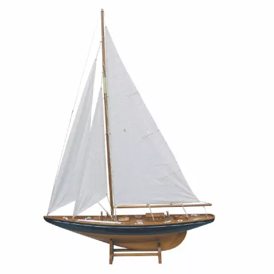 Maritim by Morris Segel-Yacht, Holz mit Stoffsegel, L: 75cm, H: 112cm