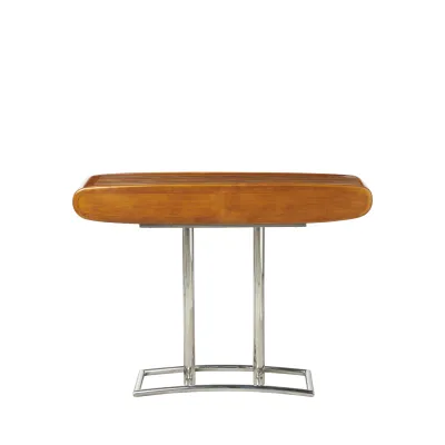 Flur Konsole aus Massivholz & Edelstahl