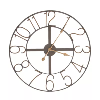 Clayre & Eef Uhr Ø 60x2 cm / 1xAA