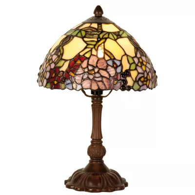Clayre & Eef Tischlampe Tiffany Ø 22x32 cm E14/max 1x40W