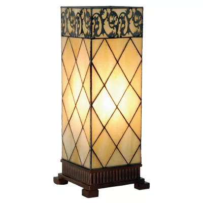 Clayre & Eef Tischlampe Tiffany 18x18x45 cm E27/max 1x40W