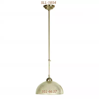 Clayre & Eef Aufhängung für Lampenschirm Nikkel 120 cm,KH6cm 1x E27 max 60w
