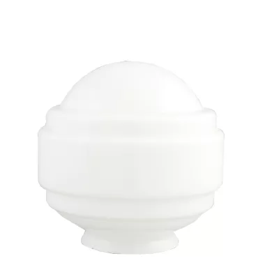 Clayre & Eef Lampenschirm Glass weiß 16*? 14 cm