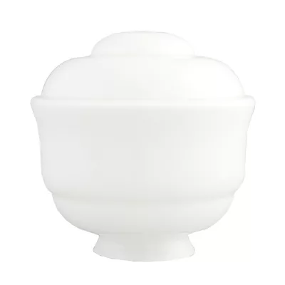 Clayre & Eef Lampenschirm Glass weiß 16*? 28 cm