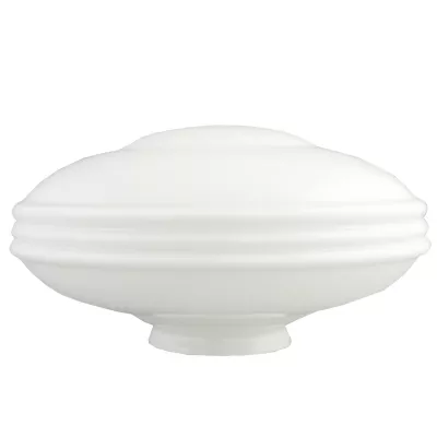 Clayre & Eef Lampenschirm Glass weiß 18*? 35 cm