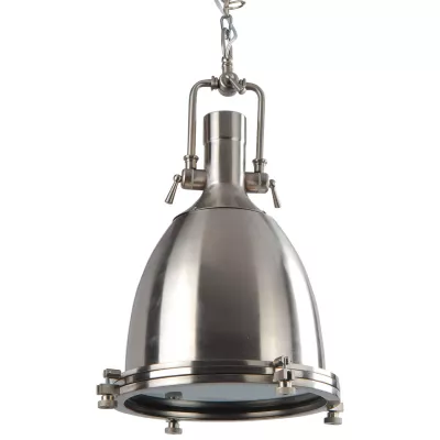 Clayre & Eef Hängelampe Studio Line "nikkel" Ø36 cm