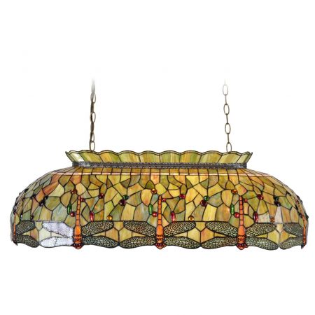 Billard-Lampe Libellen im Tiffany-Stil 98cm