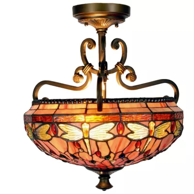 Clayre & Eef Deckenlampe im Tiffany-Stil 42x48cm