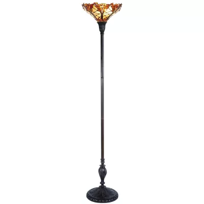 Clayre & Eef Stehlampe Tiffany Ø 36x175 cm E27/max 1x60W