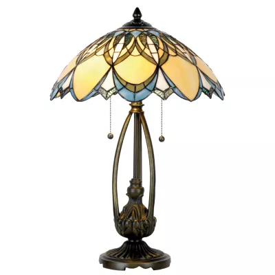 Clayre & Eef Tischlampe Tiffany Ø 40x60 cm E27/max 2x60W