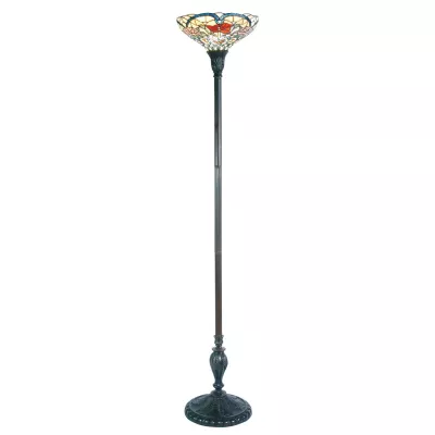 Clayre & Eef Tiffany Stehlampe Frühlingsfarben