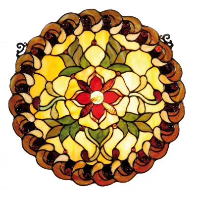 Clayre & Eef Tischlampe Tiffany Ø 40x61 cm