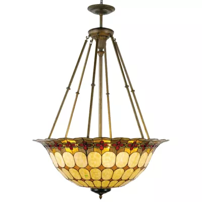 Clayre & Eef Hängelampe Lampe Tiffany ca. 128 x Ø 92 cm