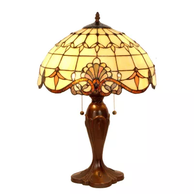 Clayre & Eef Tischlampe im Tiffany Stil 40x56cm