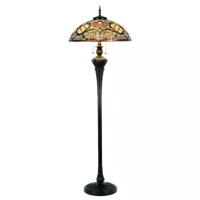 Clayre & Eef Stehlampe Tiffany Ø 55x150 cm E27/max 3x60W
