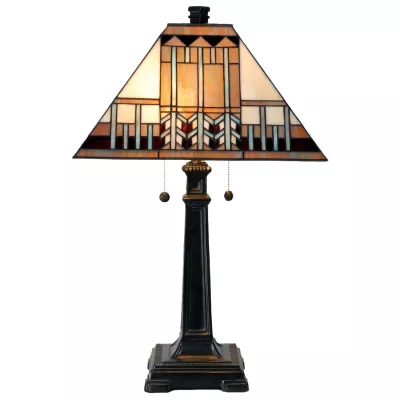 Clayre & Eef Tischlampe im Tiffany Stil 41x65cm