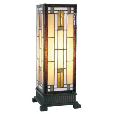 Clayre & Eef Tischlampe Tiffany 18x45 cm E27/max 1x60W