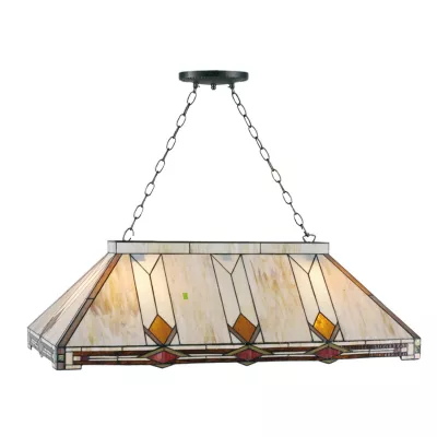 Clayre & Eef Tiffany Billard-Lampe 92cm Arrow Down