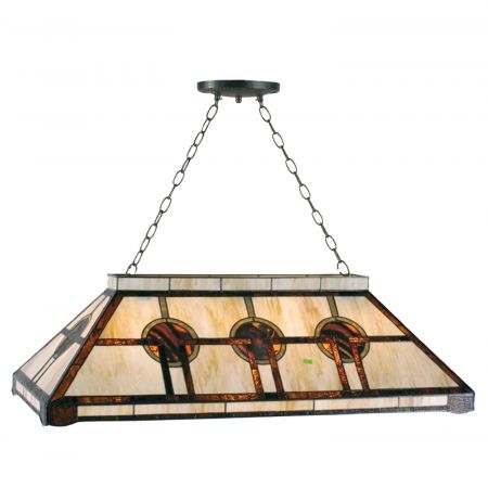 Clayre & Eef Billard-Lampe im Tiffany-Stil 92cm Asian Style