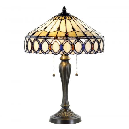 Tischlampe Tiffany Ø 40x58 cm E27/max 2x60W