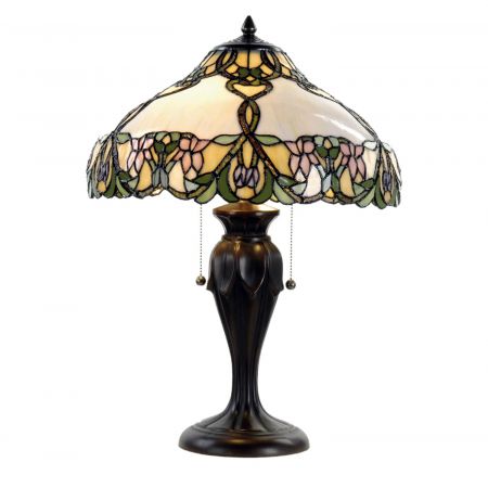 Clayre & Eef Tischlampe im Tiffany Stil 41x58cm