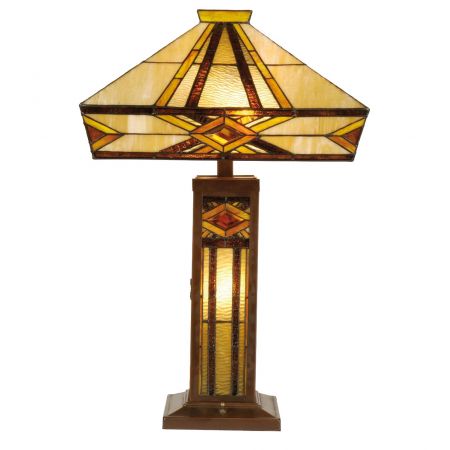 Tischlampe im Tiffany Stil 42x71cm