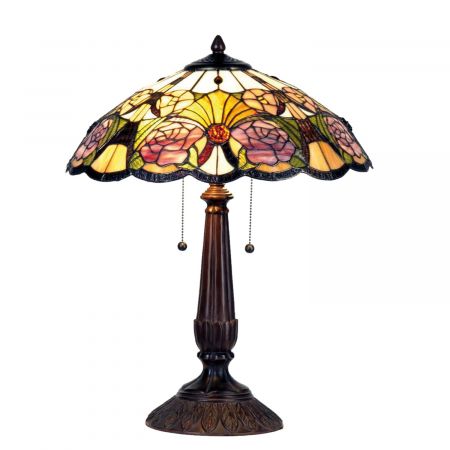 Clayre & Eef Tischlampe Tiffany Ø 44x57 cm E27/max 2x60W