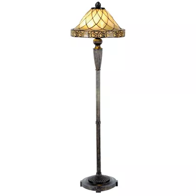 Clayre & Eef Stehlampe Tiffany Ø 46x168 cm E27/max 2x60W