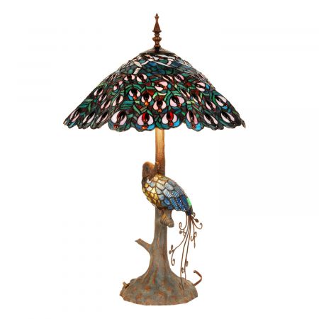 Clayre & Eef Tischlampe im Tiffany Stil 49cm