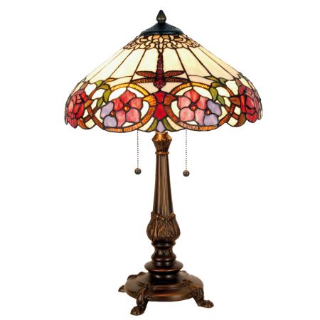 Clayre & Eef Tischlampe im Tiffany Stil 40x63cm