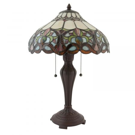 Clayre & Eef Tischlampe im Tiffany Stil 40x63cm