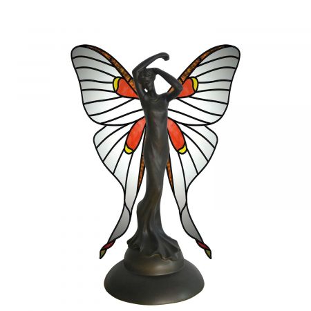 Clayre & Eef Wandlampe im Tiffany-Stil Fee 20 x 28 cm