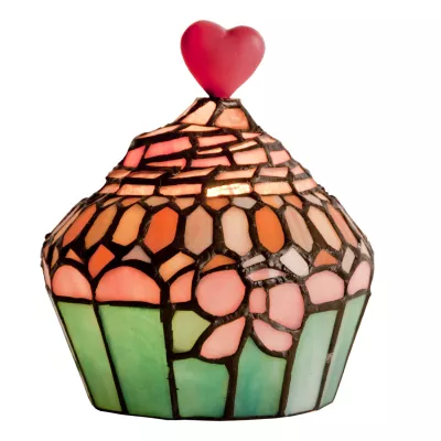 Clayre & Eef Dekolampe im Tiffany-Stil Muffin 17 x 16 cm