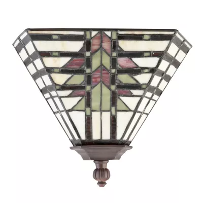 Clayre & Eef Wandlampe im Tiffany-Stil 15 x 33 cm