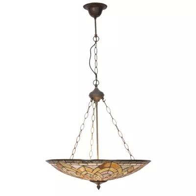 Deckenlampe Glaslampe Tiffany-Stil ca. Ø 58 cm