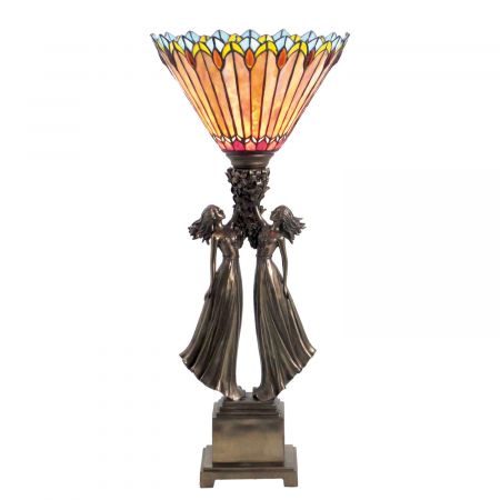 Clayre & Eef Tischlampe im Tiffany-Stil ca. 30 x 69 cm