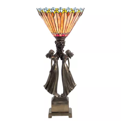 Clayre & Eef Tischlampe im Tiffany-Stil ca. 30 x 69 cm
