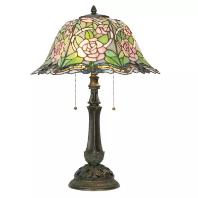 Stehlampe Tischlampe Tiffany-Stil ca. 46 cm