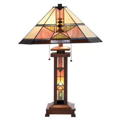 Clayre & Eef Tischlampe Tiffany-Stil ca. 42 x 60 cm