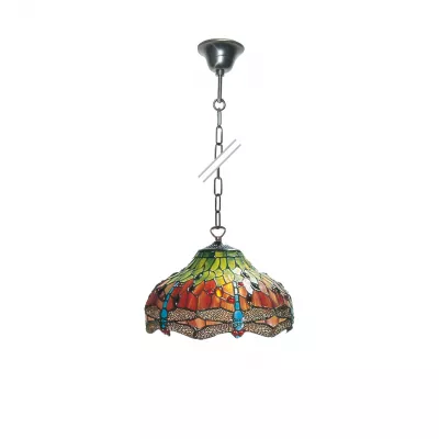Clayre & Eef Tiffany Hängelampe Ø 30cm Libellen