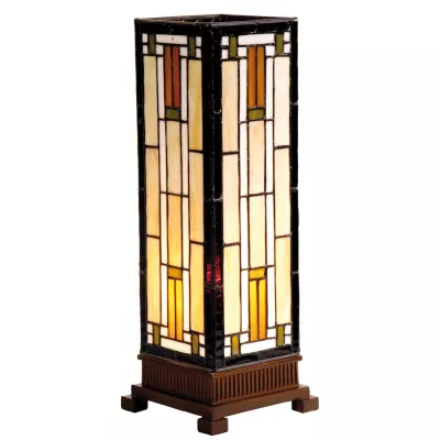 Clayre & Eef Tischlampe Tiffany 12x12x35 cm E14/max 1x25W