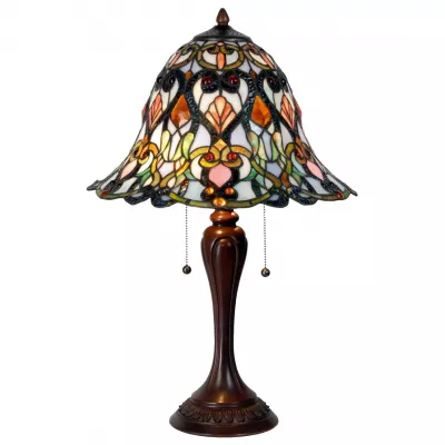 Clayre & Eef Tischlampe Tiffany-Stilca. 62 x Ø 40 cm