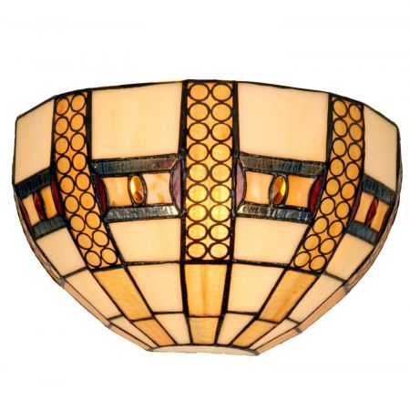 Clayre & Eef Wandlampe im Tiffany-Stil 32x18cm