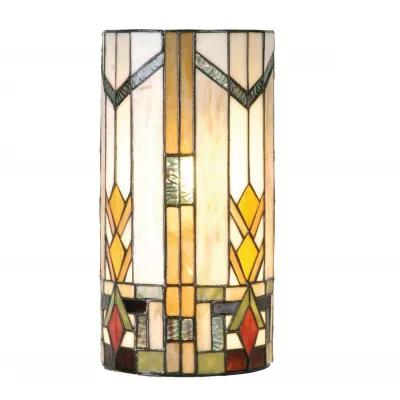 Clayre & Eef Wandlampe im Tiffany-Stil 35x18cm Cherokee