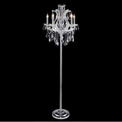 Clayre & Eef Vloerlamp KristVloerlamp Kristal 170 x Ø 50 cm 5x E14 max w