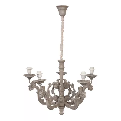 Deckenlampe Lampe braun ca. Ø 72 x 101 cm 5 x E27 max. 60W
