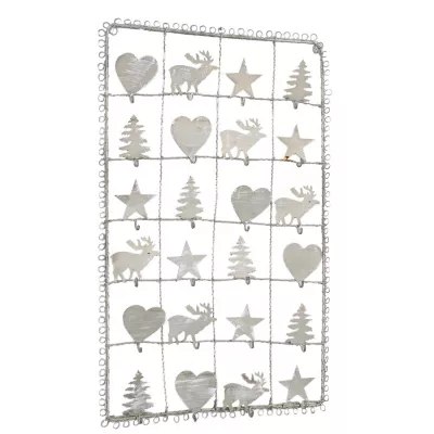 Clayre & Eef Fotohalter Kartenhalter Adventskalender ca. 57 x 35 cm