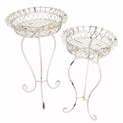 Clayre & Eef Pflanzenständer 2er Set 82/91 cm